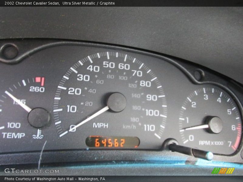 Ultra Silver Metallic / Graphite 2002 Chevrolet Cavalier Sedan