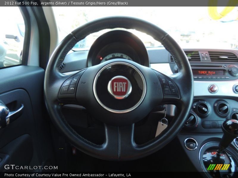 Argento (Silver) / Tessuto Grigio/Nero (Grey/Black) 2012 Fiat 500 Pop