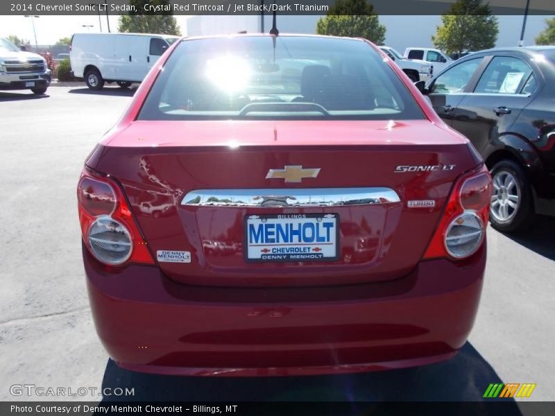 Crystal Red Tintcoat / Jet Black/Dark Titanium 2014 Chevrolet Sonic LT Sedan