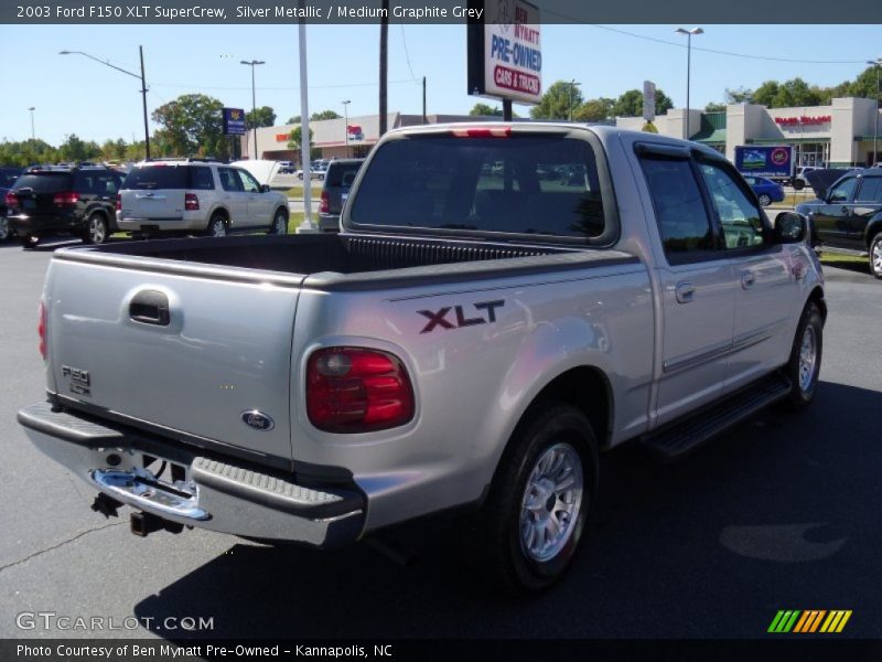 Silver Metallic / Medium Graphite Grey 2003 Ford F150 XLT SuperCrew