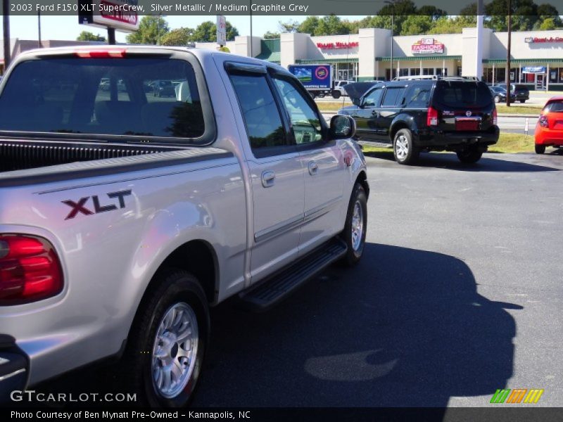 Silver Metallic / Medium Graphite Grey 2003 Ford F150 XLT SuperCrew