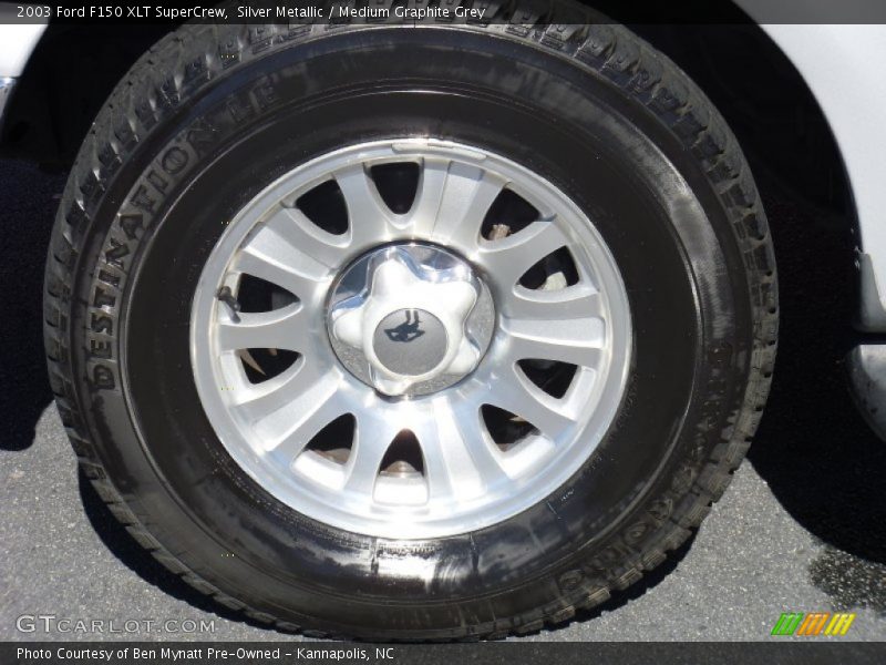 Silver Metallic / Medium Graphite Grey 2003 Ford F150 XLT SuperCrew