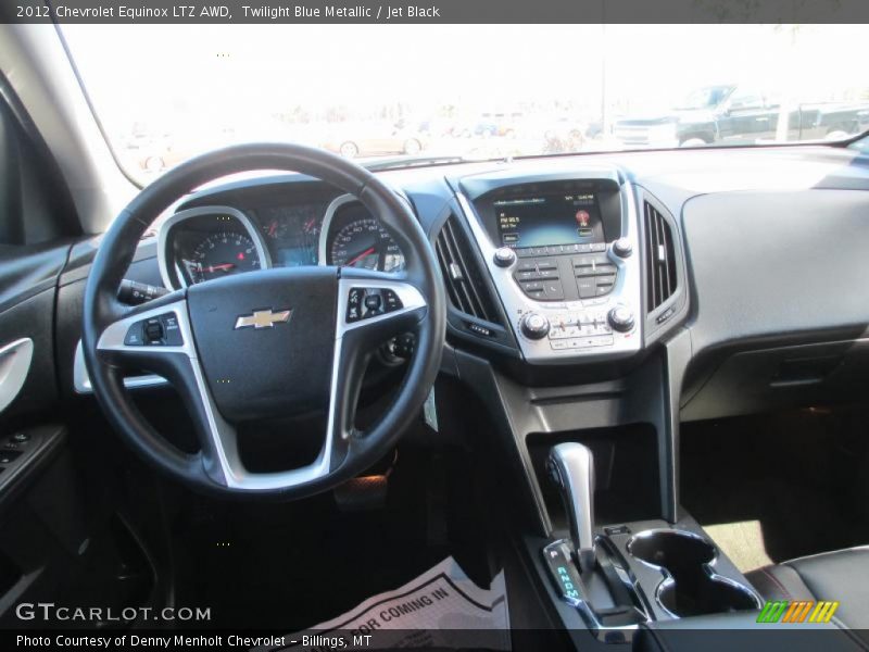 Twilight Blue Metallic / Jet Black 2012 Chevrolet Equinox LTZ AWD