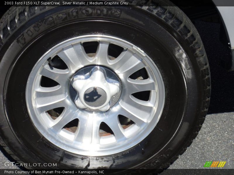 Silver Metallic / Medium Graphite Grey 2003 Ford F150 XLT SuperCrew