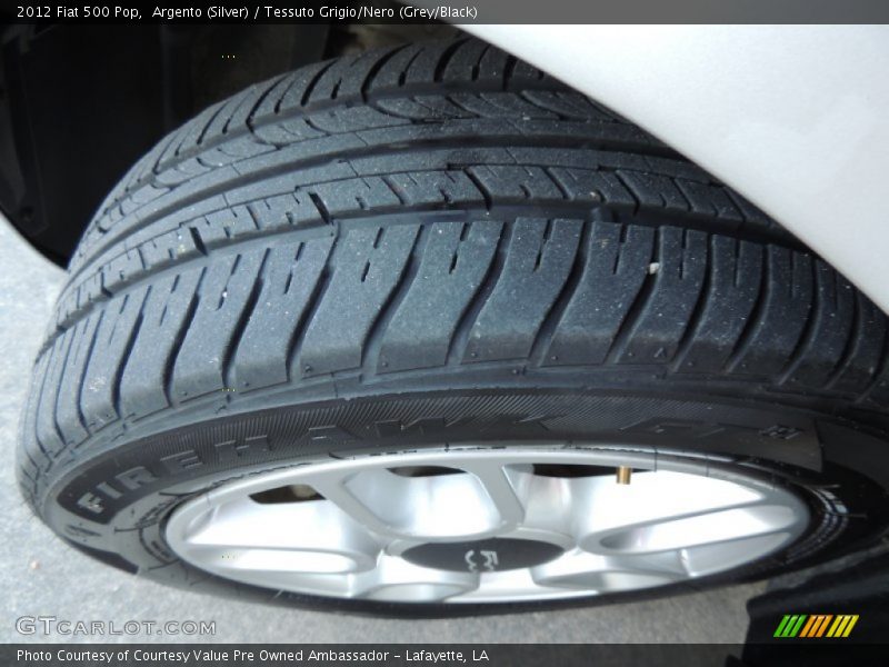 Argento (Silver) / Tessuto Grigio/Nero (Grey/Black) 2012 Fiat 500 Pop