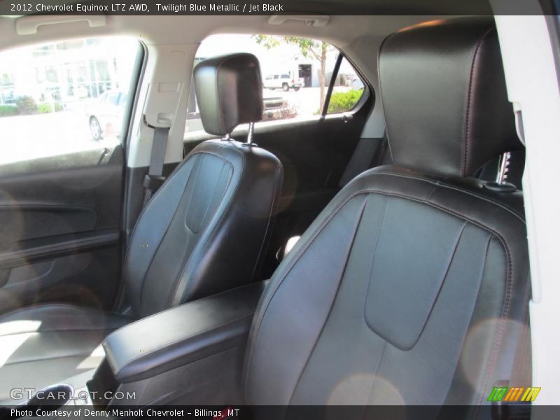 Twilight Blue Metallic / Jet Black 2012 Chevrolet Equinox LTZ AWD