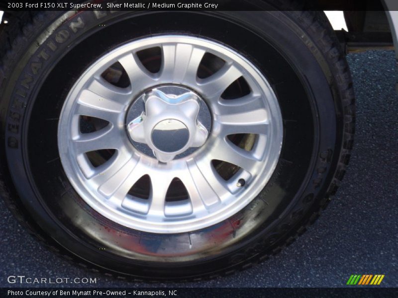 Silver Metallic / Medium Graphite Grey 2003 Ford F150 XLT SuperCrew