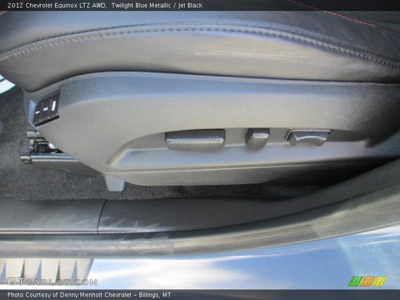 Twilight Blue Metallic / Jet Black 2012 Chevrolet Equinox LTZ AWD