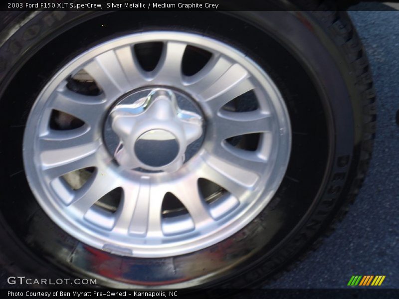 Silver Metallic / Medium Graphite Grey 2003 Ford F150 XLT SuperCrew