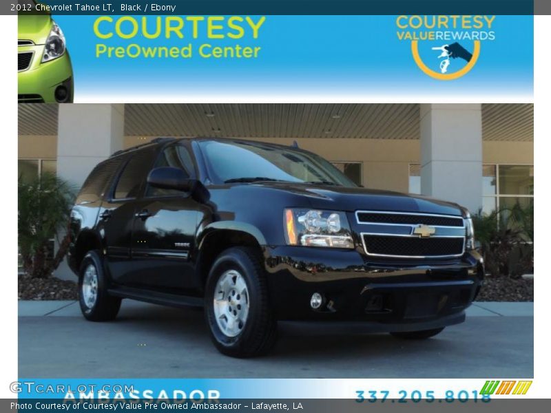 Black / Ebony 2012 Chevrolet Tahoe LT
