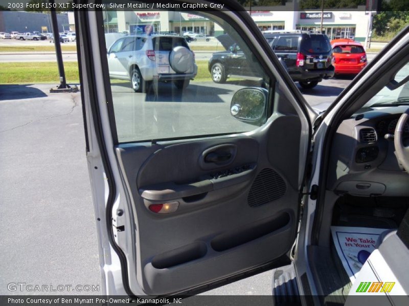 Silver Metallic / Medium Graphite Grey 2003 Ford F150 XLT SuperCrew