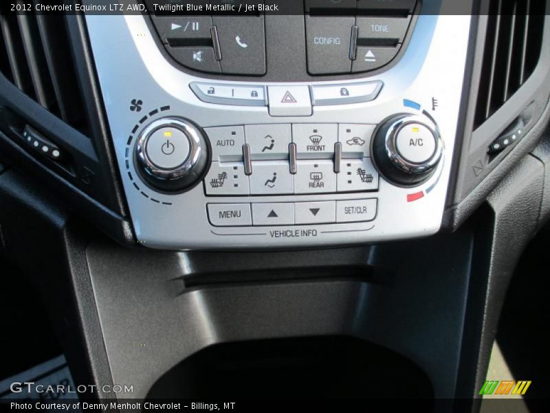 Twilight Blue Metallic / Jet Black 2012 Chevrolet Equinox LTZ AWD