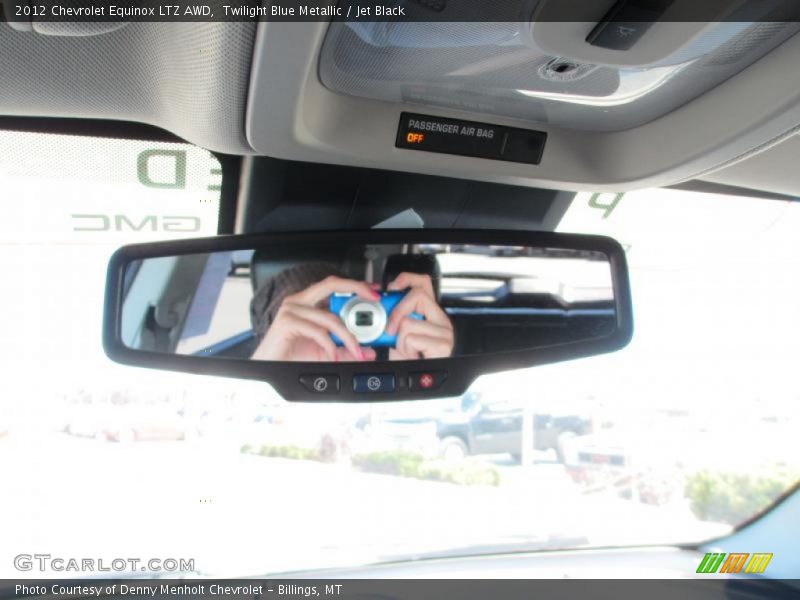 Twilight Blue Metallic / Jet Black 2012 Chevrolet Equinox LTZ AWD