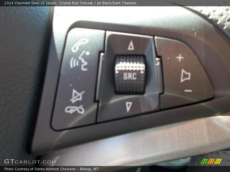 Crystal Red Tintcoat / Jet Black/Dark Titanium 2014 Chevrolet Sonic LT Sedan