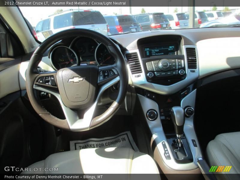 Autumn Red Metallic / Cocoa/Light Neutral 2012 Chevrolet Cruze LT