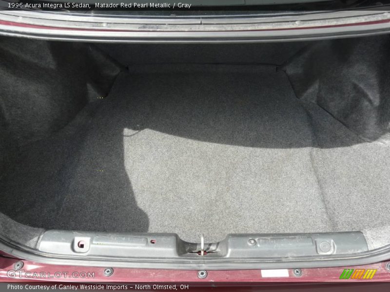 Matador Red Pearl Metallic / Gray 1996 Acura Integra LS Sedan