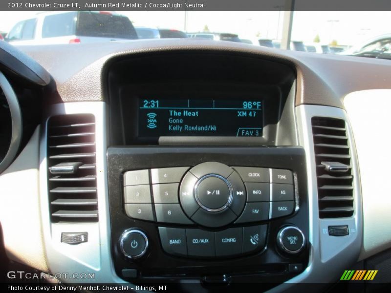 Autumn Red Metallic / Cocoa/Light Neutral 2012 Chevrolet Cruze LT