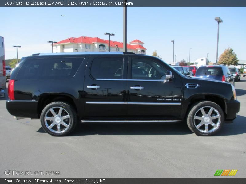 Black Raven / Cocoa/Light Cashmere 2007 Cadillac Escalade ESV AWD