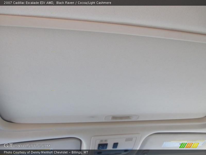 Black Raven / Cocoa/Light Cashmere 2007 Cadillac Escalade ESV AWD
