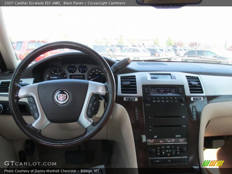 Black Raven / Cocoa/Light Cashmere 2007 Cadillac Escalade ESV AWD