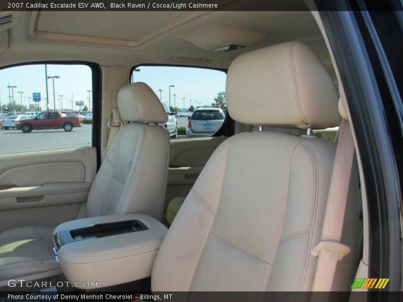Black Raven / Cocoa/Light Cashmere 2007 Cadillac Escalade ESV AWD