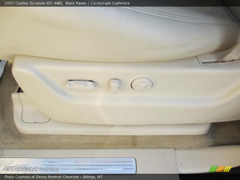 Black Raven / Cocoa/Light Cashmere 2007 Cadillac Escalade ESV AWD