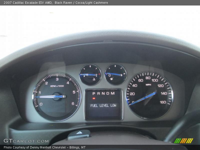 Black Raven / Cocoa/Light Cashmere 2007 Cadillac Escalade ESV AWD