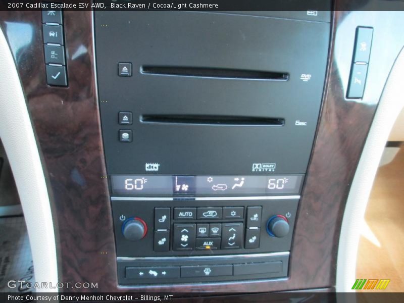 Black Raven / Cocoa/Light Cashmere 2007 Cadillac Escalade ESV AWD