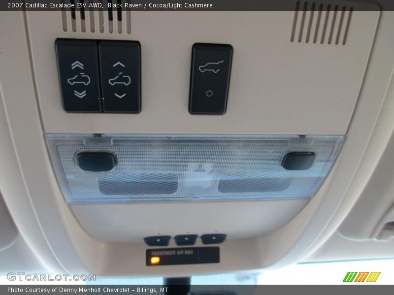 Black Raven / Cocoa/Light Cashmere 2007 Cadillac Escalade ESV AWD
