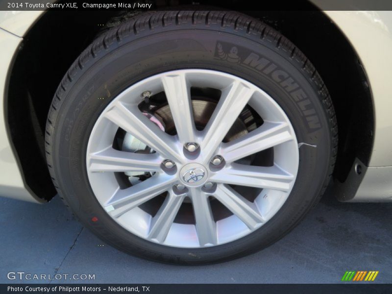Champagne Mica / Ivory 2014 Toyota Camry XLE