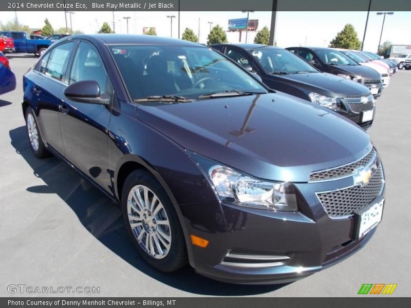 Blue Ray Metallic / Jet Black 2014 Chevrolet Cruze Eco