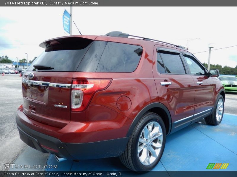 Sunset / Medium Light Stone 2014 Ford Explorer XLT