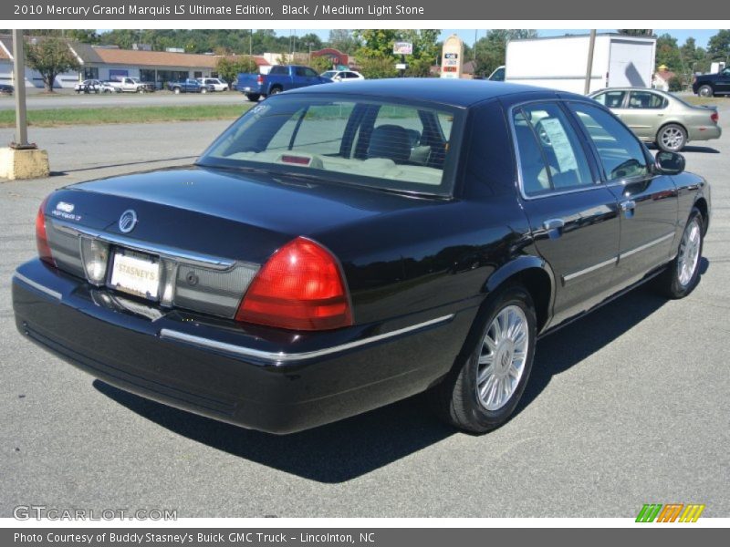 Black / Medium Light Stone 2010 Mercury Grand Marquis LS Ultimate Edition