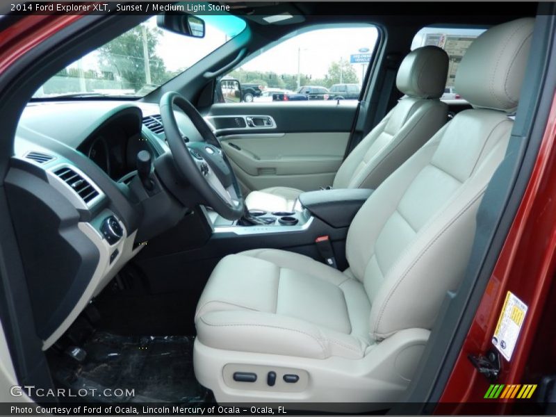  2014 Explorer XLT Medium Light Stone Interior