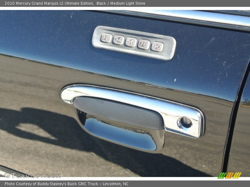 Black / Medium Light Stone 2010 Mercury Grand Marquis LS Ultimate Edition