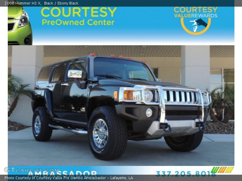 Black / Ebony Black 2008 Hummer H3 X