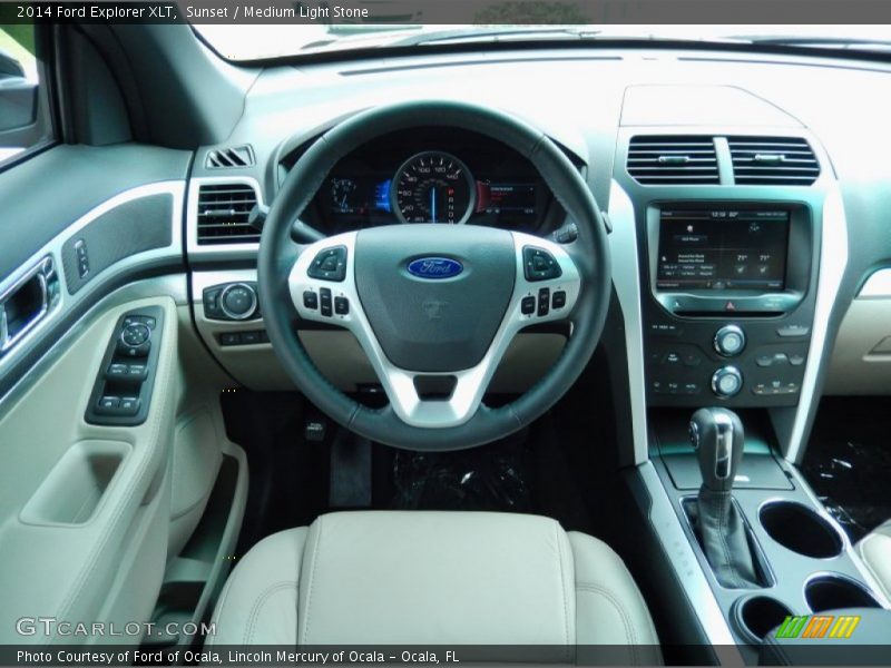 Sunset / Medium Light Stone 2014 Ford Explorer XLT