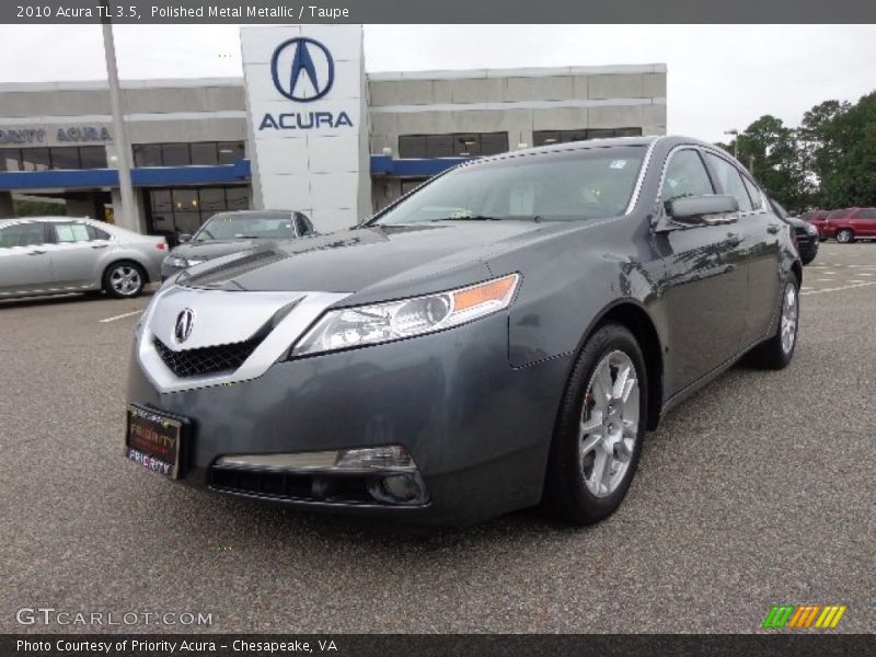 Polished Metal Metallic / Taupe 2010 Acura TL 3.5