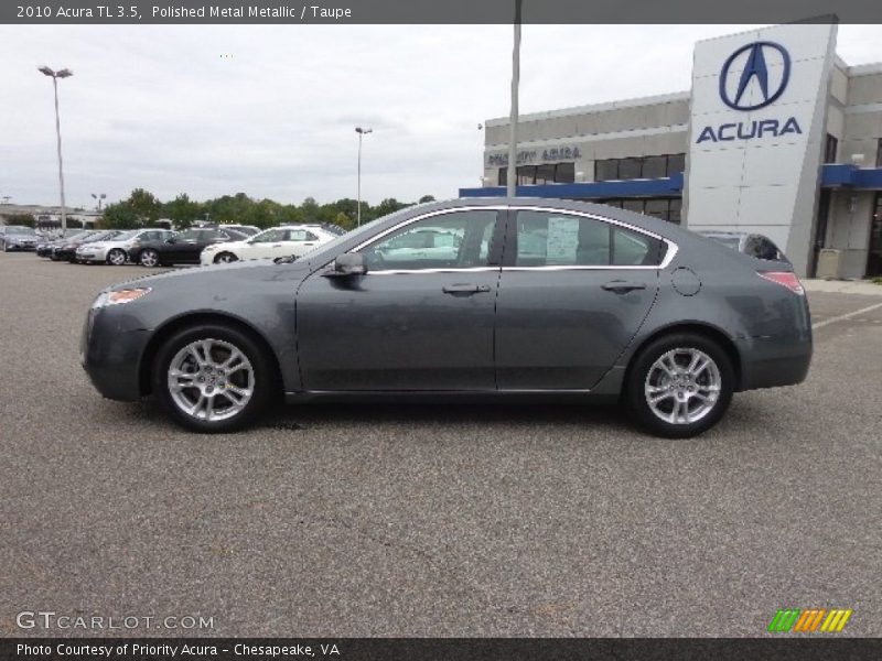 Polished Metal Metallic / Taupe 2010 Acura TL 3.5