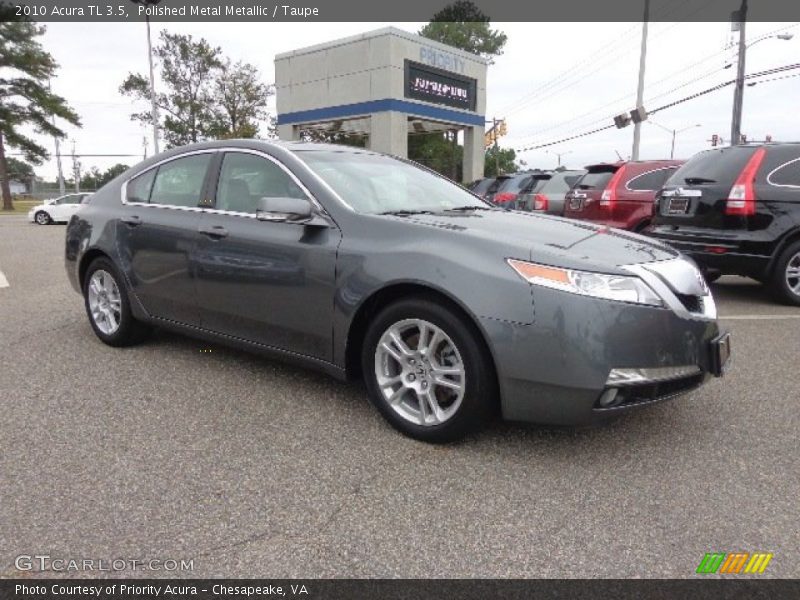 Polished Metal Metallic / Taupe 2010 Acura TL 3.5