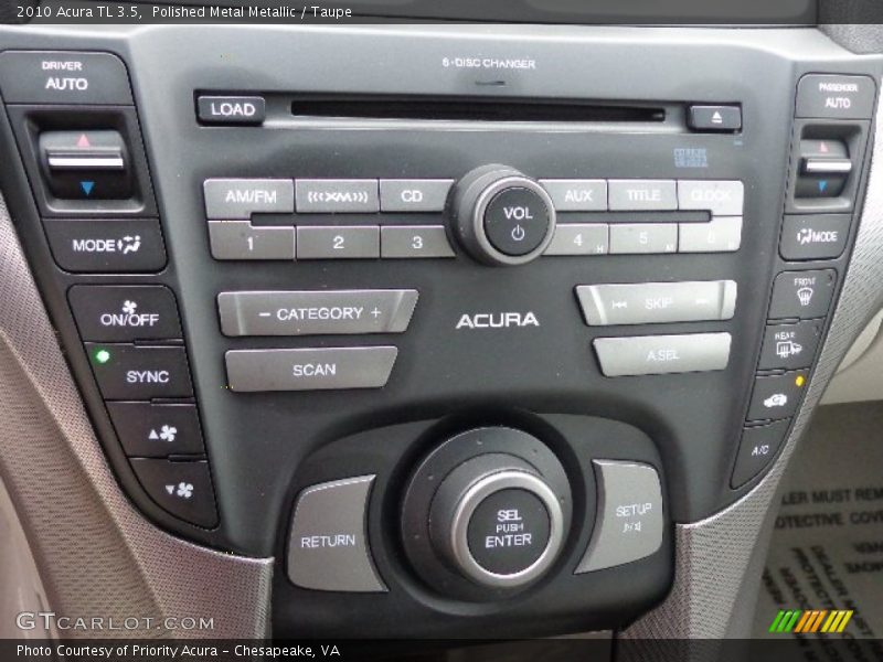 Polished Metal Metallic / Taupe 2010 Acura TL 3.5