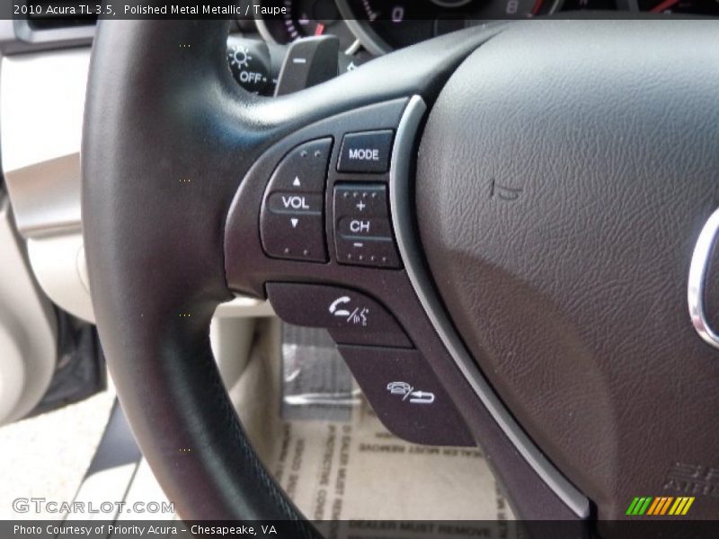 Polished Metal Metallic / Taupe 2010 Acura TL 3.5