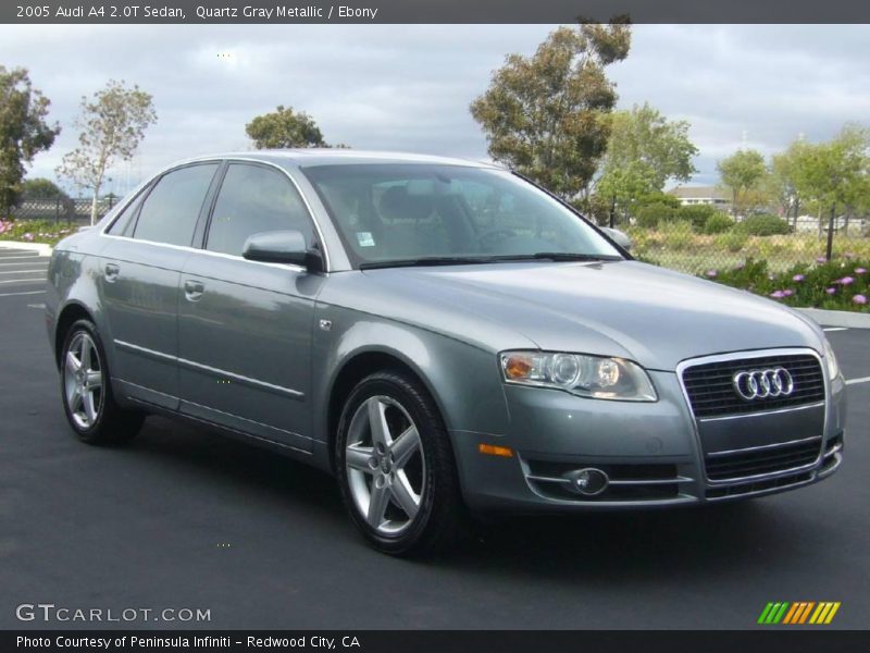 Quartz Gray Metallic / Ebony 2005 Audi A4 2.0T Sedan