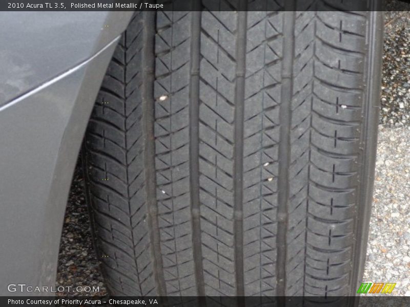 Polished Metal Metallic / Taupe 2010 Acura TL 3.5