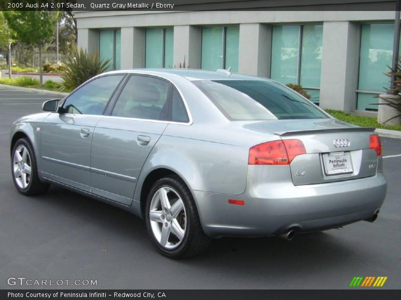 Quartz Gray Metallic / Ebony 2005 Audi A4 2.0T Sedan