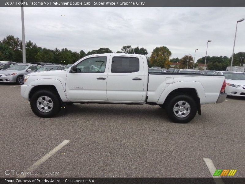 Super White / Graphite Gray 2007 Toyota Tacoma V6 PreRunner Double Cab