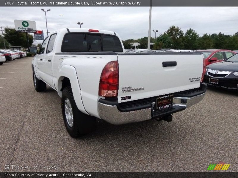 Super White / Graphite Gray 2007 Toyota Tacoma V6 PreRunner Double Cab