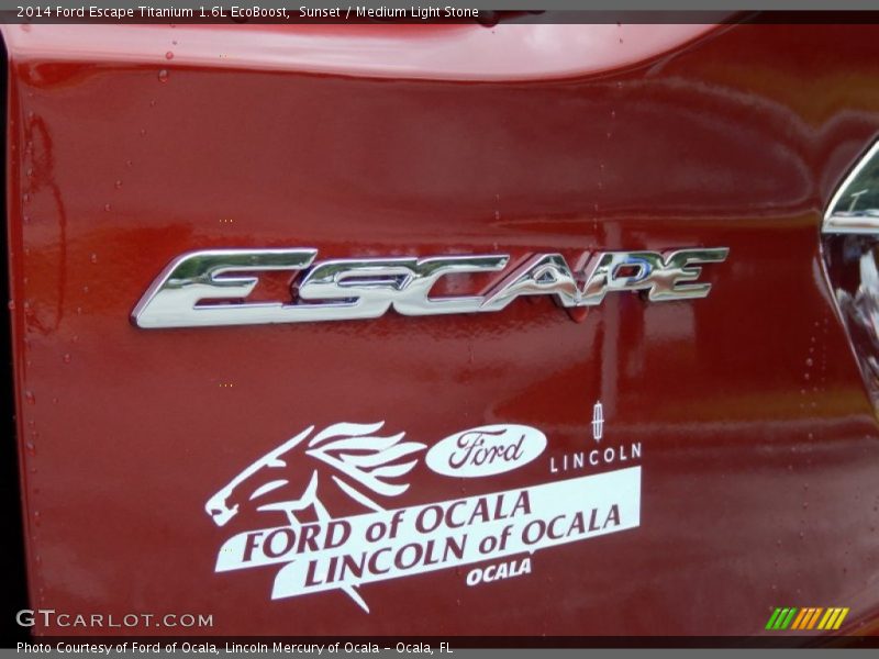 Sunset / Medium Light Stone 2014 Ford Escape Titanium 1.6L EcoBoost