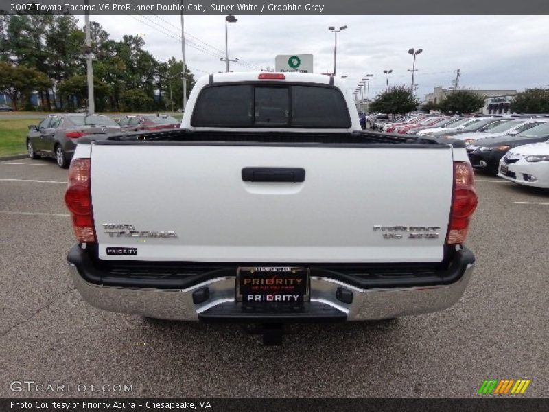 Super White / Graphite Gray 2007 Toyota Tacoma V6 PreRunner Double Cab