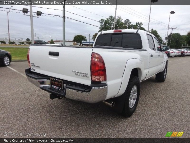 Super White / Graphite Gray 2007 Toyota Tacoma V6 PreRunner Double Cab